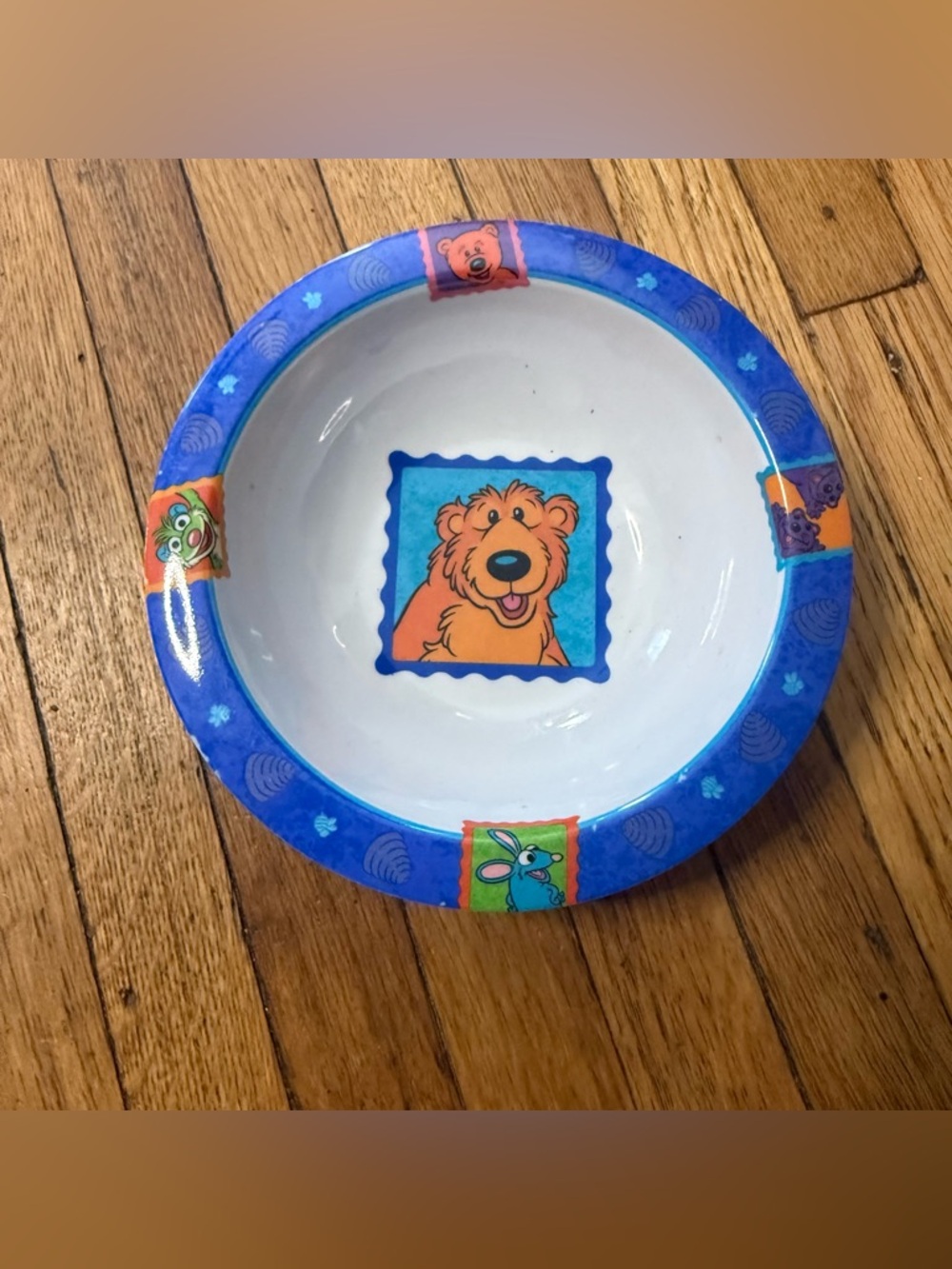 Vintage Bear in the Big Blue House Melamine Children’s Bowl